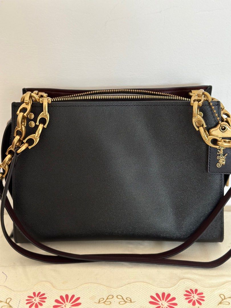 Coach Rogue Shoulder Bag Black on Carousell