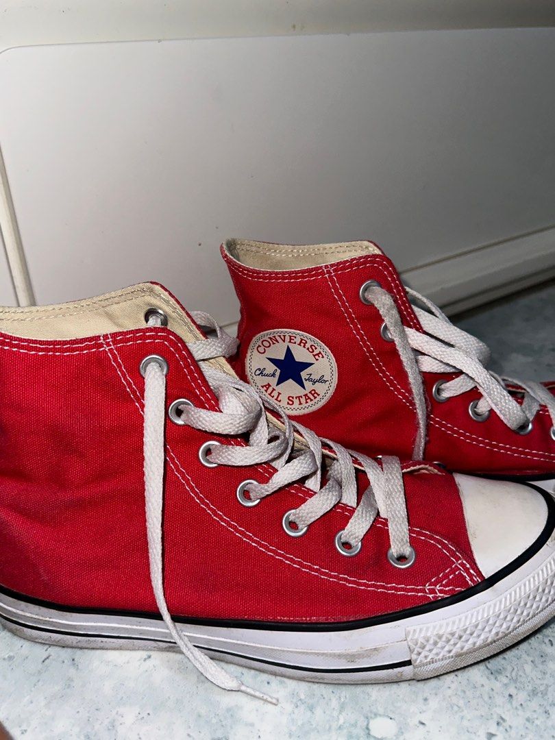 Converse All Star Red Men s Fashion Footwear Sneakers on Carousell