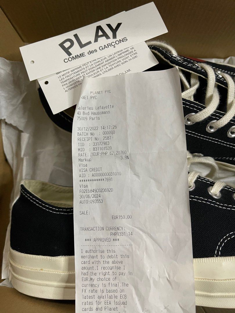 Galerie lafayette paris converse comme des garcons hot sale