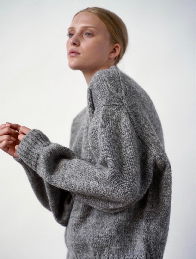 COS grey mohair jumper