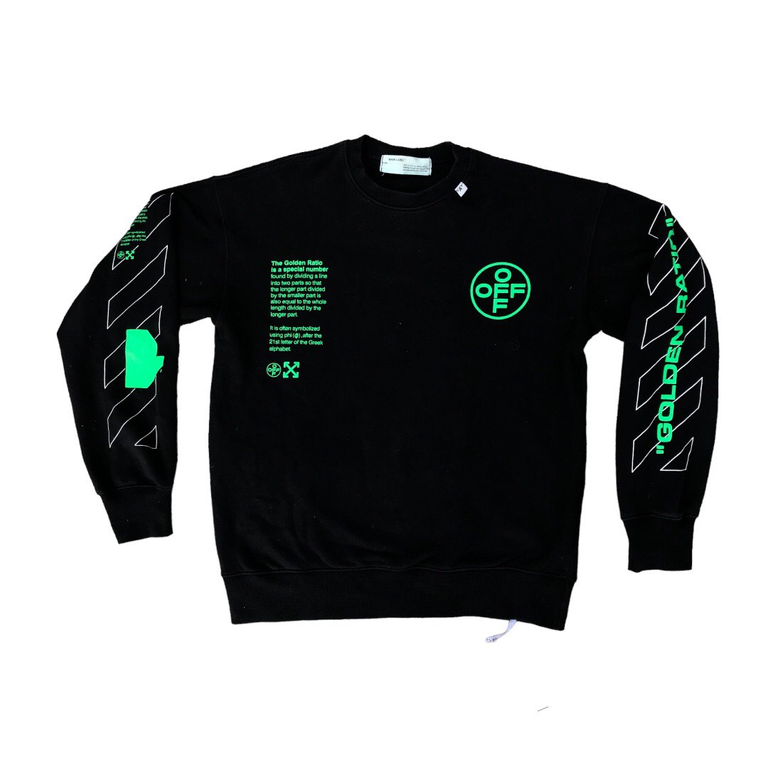 Off white best sale golden ratio crewneck