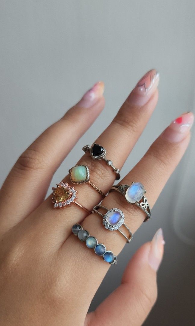 Crystal ring jewelry