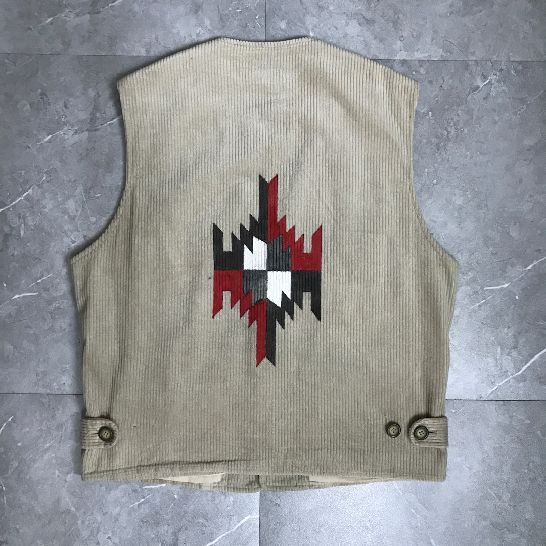 (custom painted) Chimayo vest, Men's Fashion, Tops & Sets, Vests on