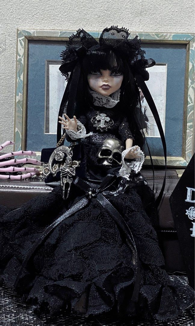 Customized Gothic Lolita Monster High Doll Cleo De Nile with Bag and Head dress Accessories Hobbies Toys Toys Games on Carousell