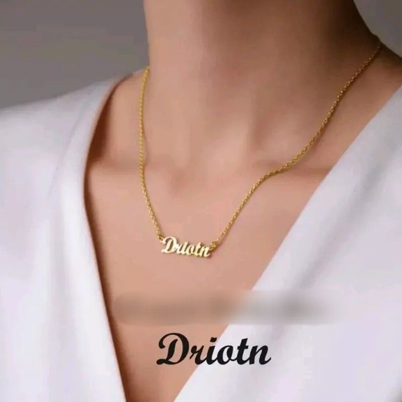 Customized gold 2024 plated necklace