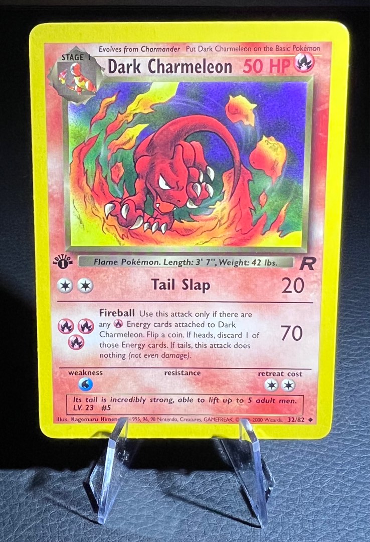 Dark a Charmeleon 1st Ed [Non Holo], Pokemon Team Rocket #32/82, Hobbies &  Toys, Toys & Games on Carousell