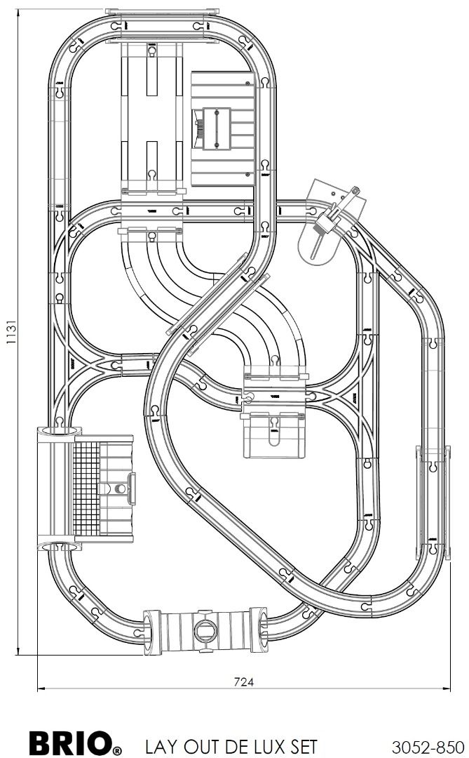 Brio deluxe clearance railway set layout
