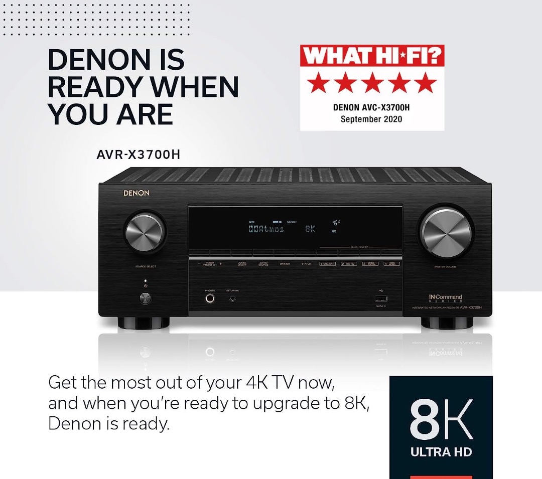 Denon AVC-X3700H 9.2 Ch DOLBY ATMOS AV amplifier Pristine condition ...