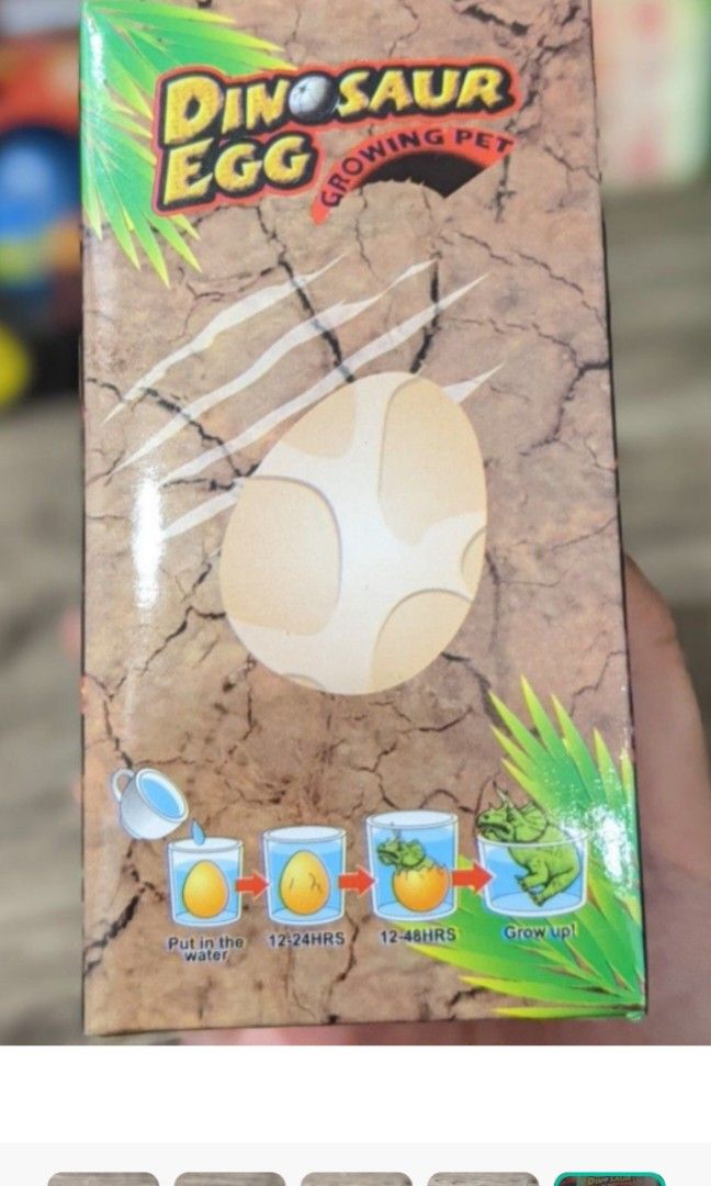 Dinosaur egg growing pet/Dinosaur handcuffs, Hobbies & Toys, Toys