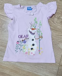 Disney Olaf blouse large for 3 to 4 yrs old