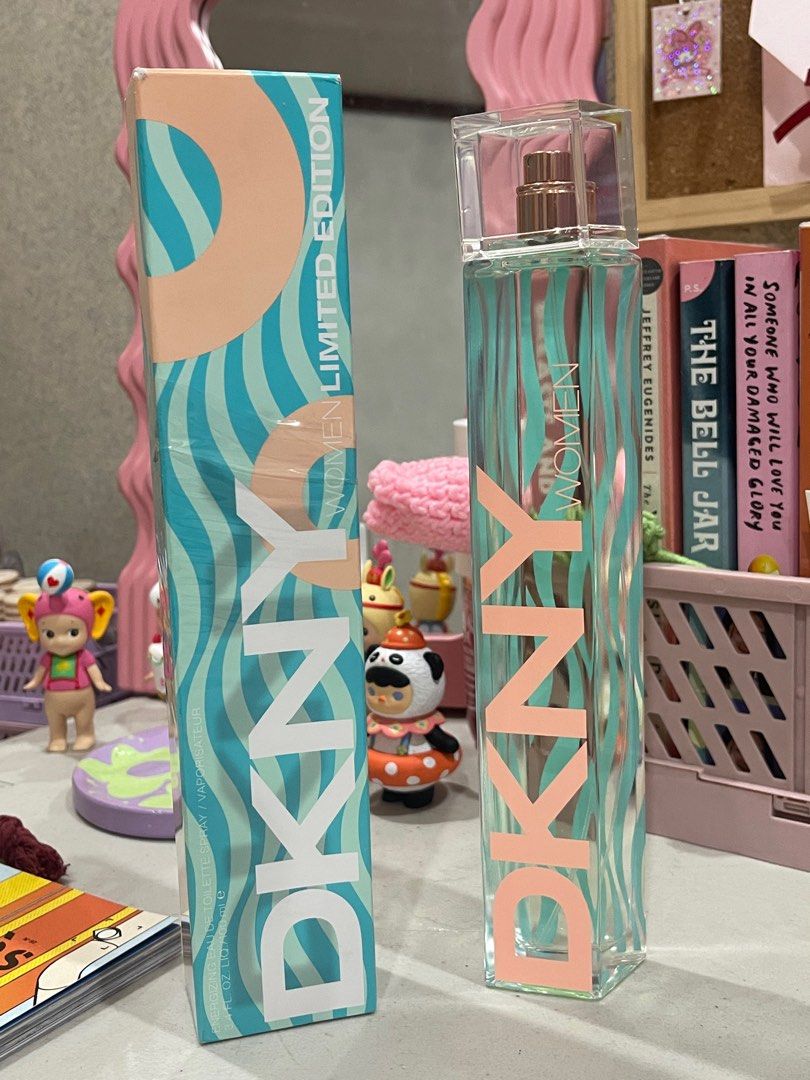 DKNY Summer by Donna Karan Energizing Eau De Toilette Spray (2013) 3.4 oz  And a Mystery Name brand sample vile