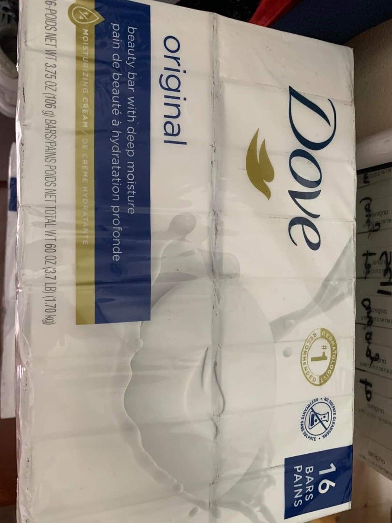 Dove Original Soap (Category: Bath) located in Mandaluyong City. Submitted by Mshy09 (Listing ID 1243809729, Image 1). Description: Original DOVE Soap. -55 each Bath and Body Lotion- 550 each.