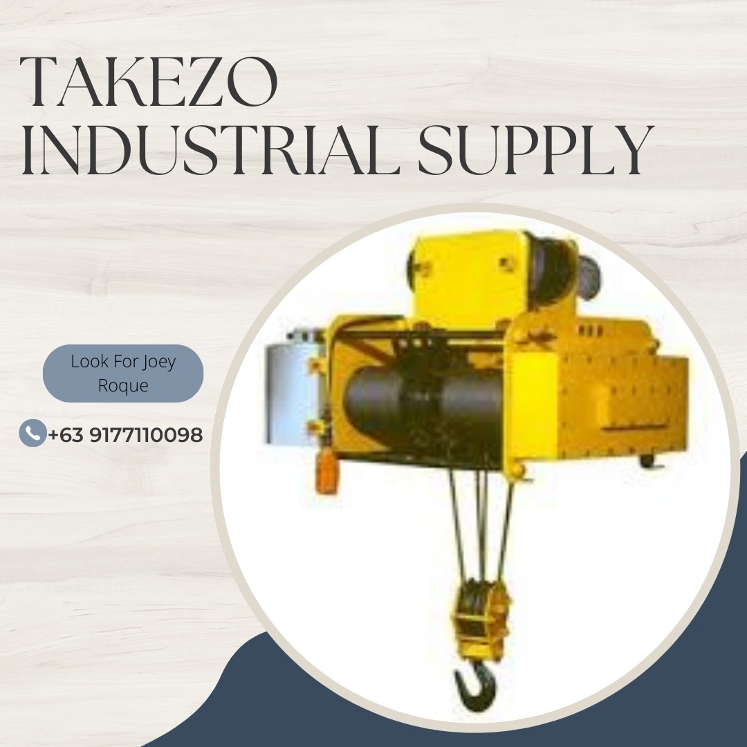 Electric Hoist With Motorized Trolley Voltage 220v 60Hz Single Phase Lifting Capacity 750kg