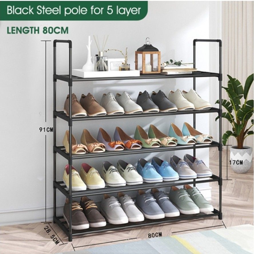 Elegance 3/4/5/6Tier Doorway Shoe Rack BTO HDB Choice Shoes Rack Easy ...