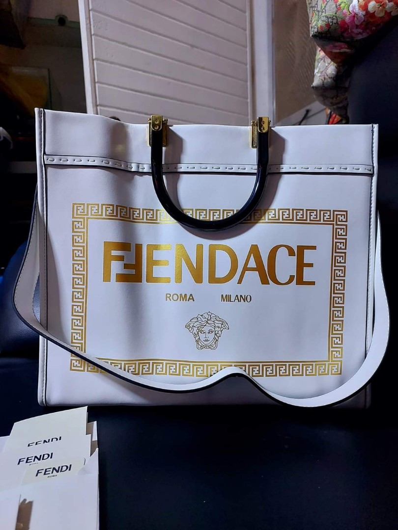 Fendi x Versace Tote Bag, Luxury, Bags & Wallets on Carousell