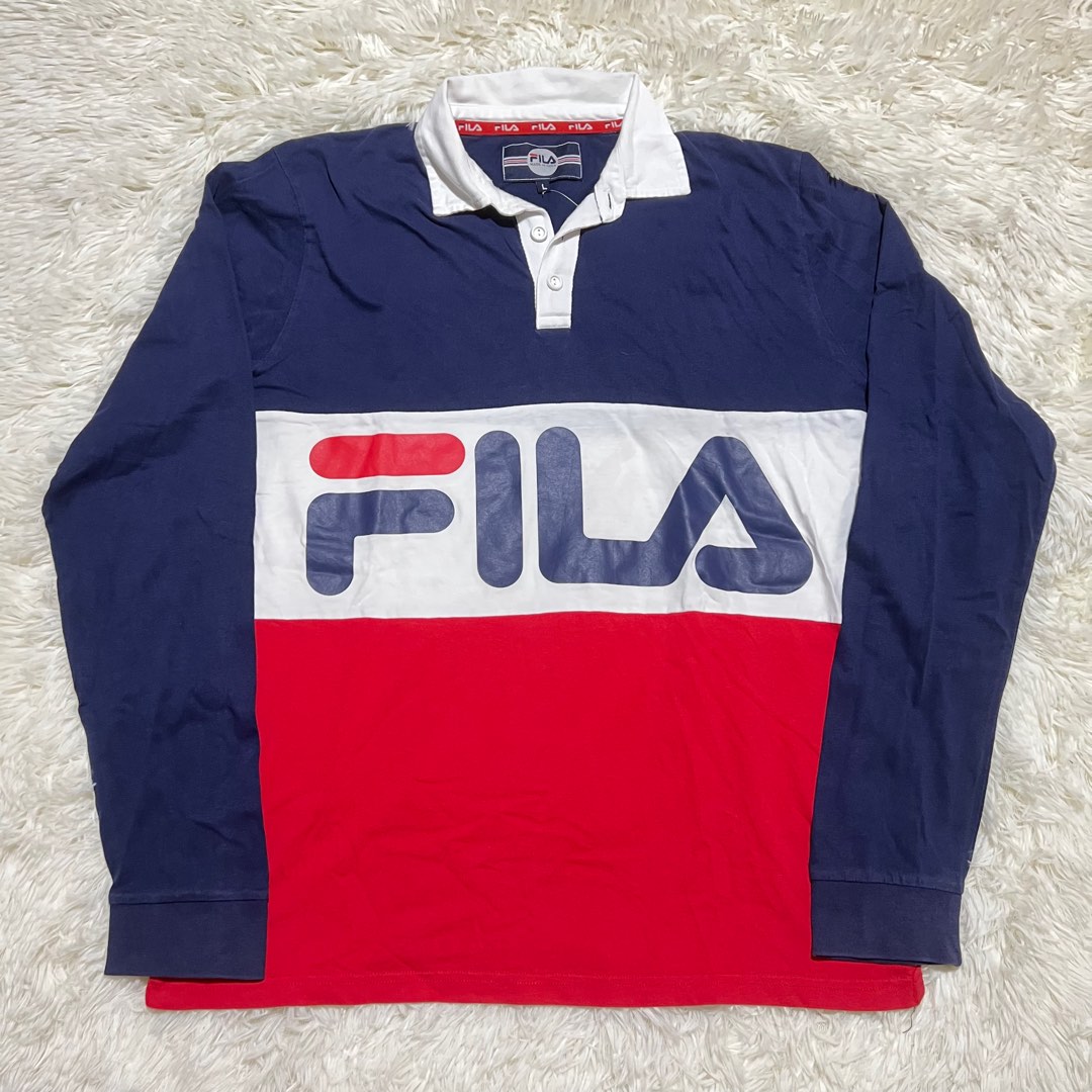 Fila Rugby Polo Men s Fashion Tops Sets Tshirts Polo Shirts on Carousell