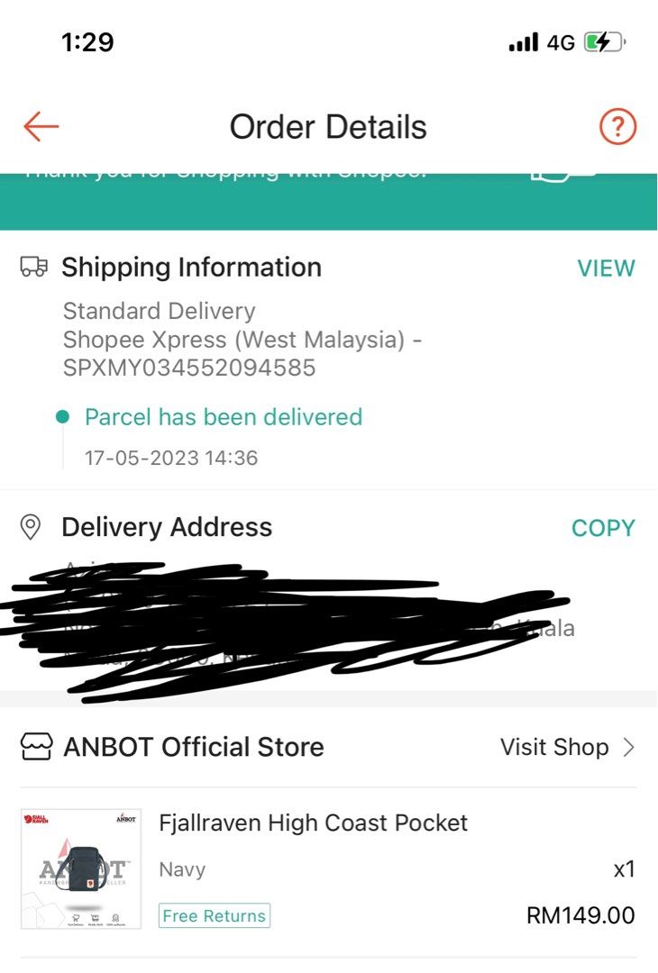 Shopee store kanken bag