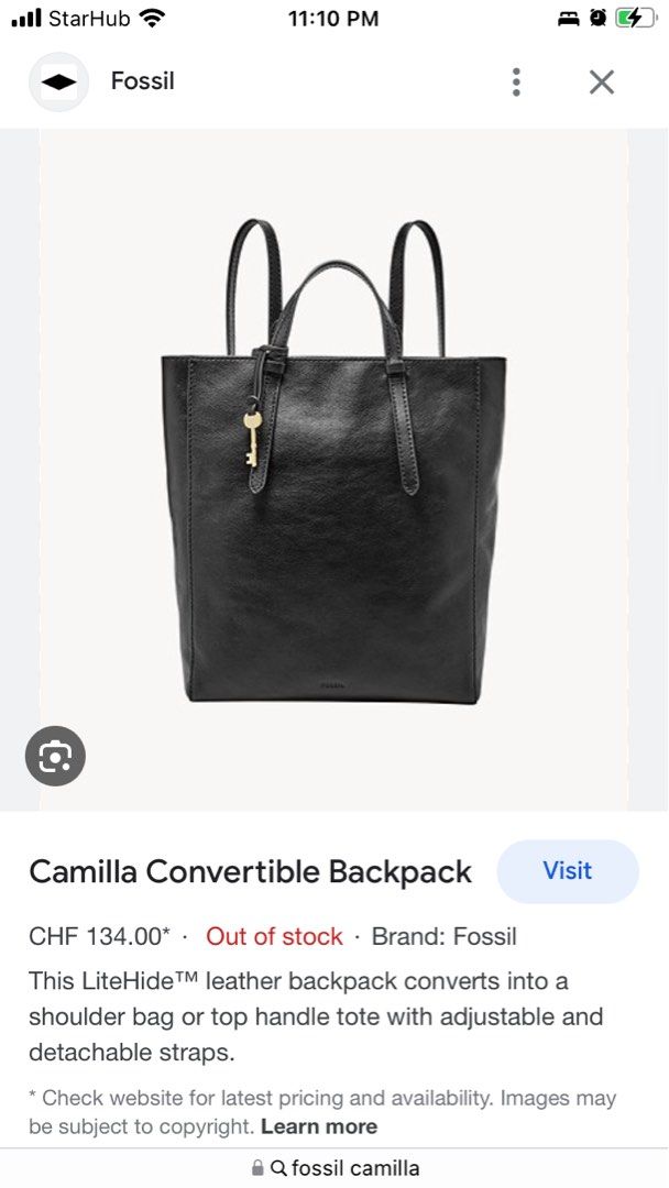 Camilla convertible backpack hot sale