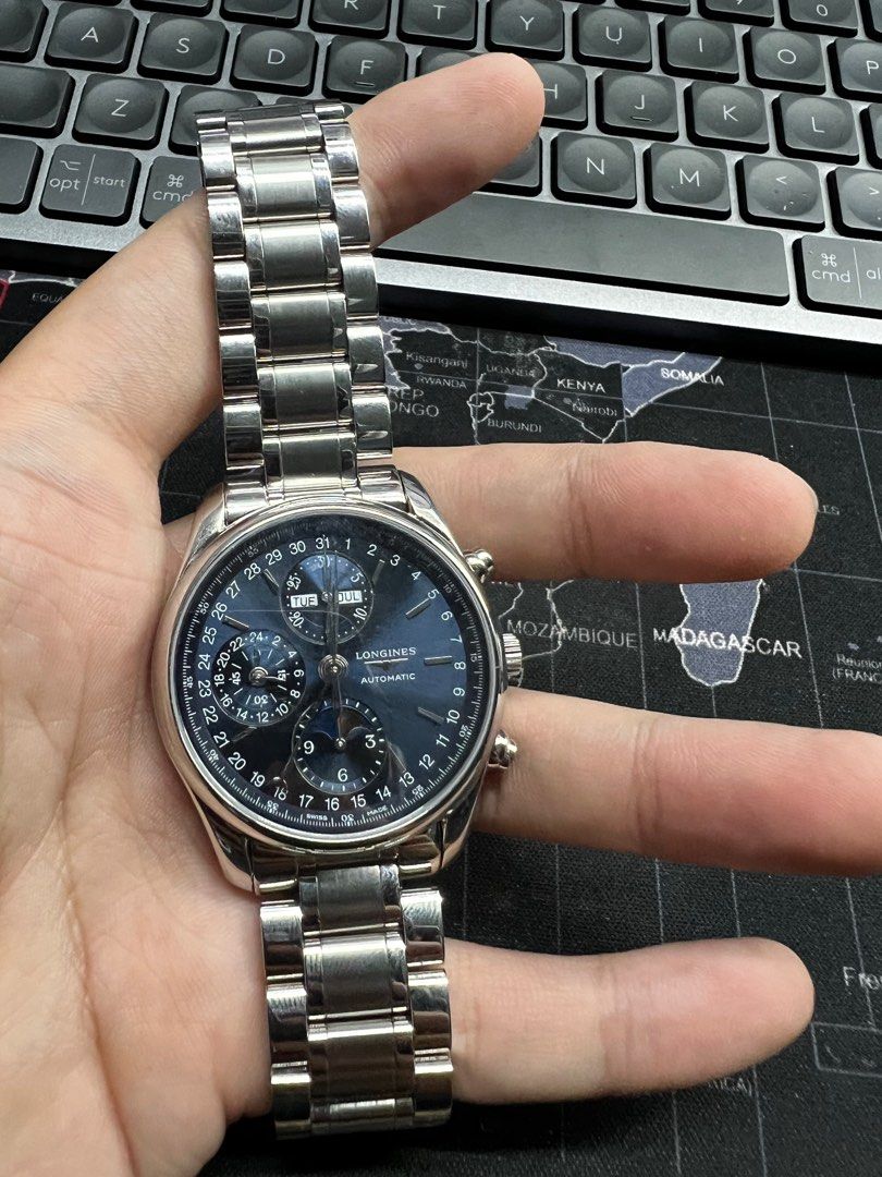 FSOT Cheap Rare BNIB Longines Full Triple Calendar Moonphase
