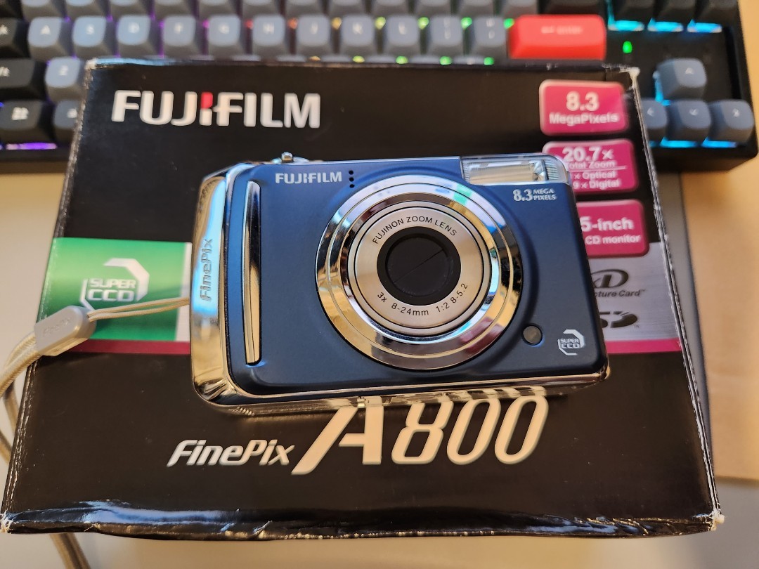 Fujifilm Finepix A800 Blue 🔵 Rare colour, 攝影器材, 相機- Carousell