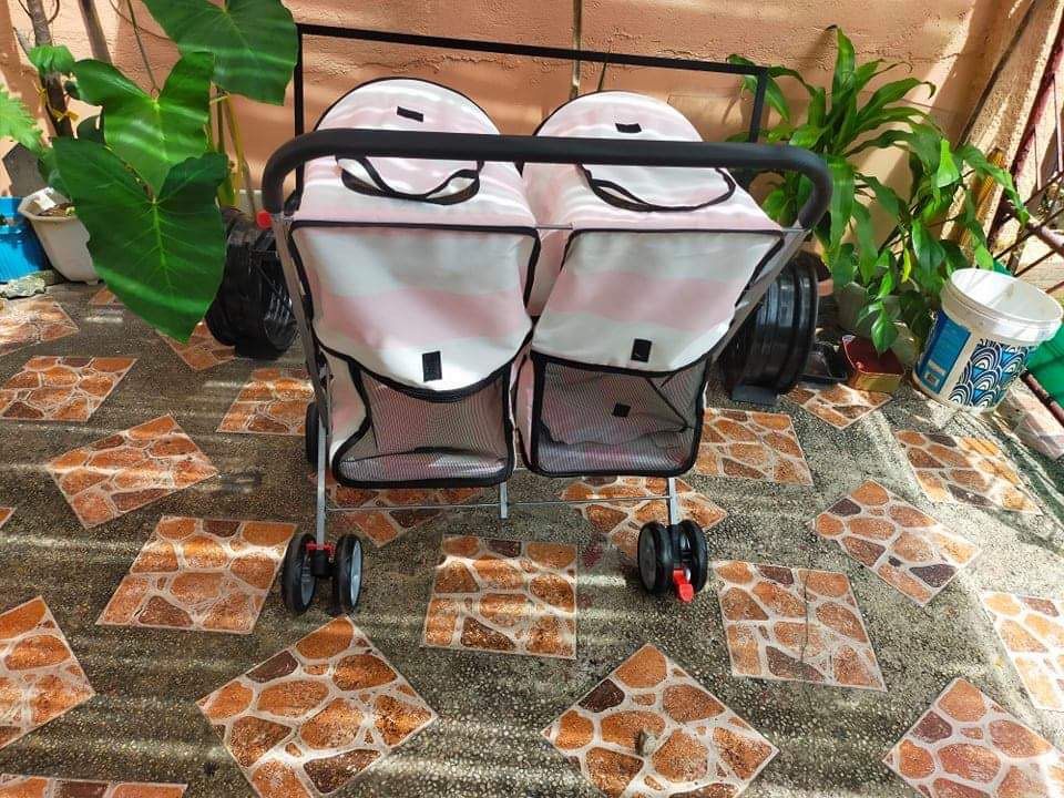 Furmoms Pet Double Stroller Babies Kids Going Out Strollers on Carousell