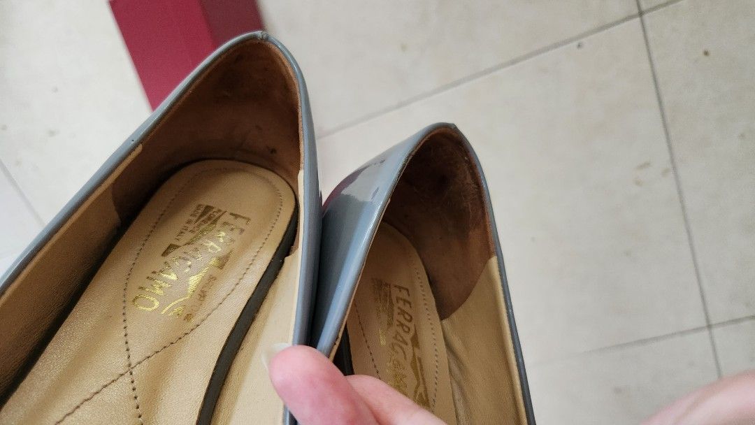 Real patent clearance leather