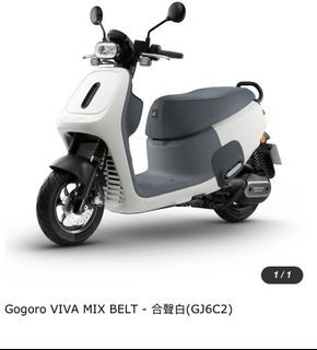 Gogoro viva mix belt 合聲白