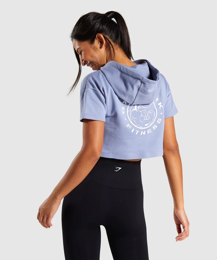 Gymshark short outlet sleeve hoodie