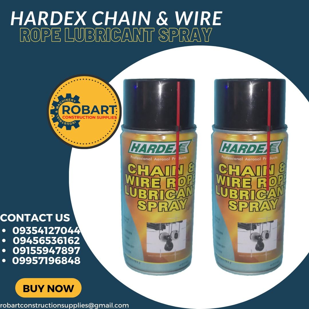 HARDEX CHAIN & WIRE ROPE LUBRICANT SPRAY on Carousell