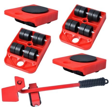 Easy To Use Large Furniture Wheel Sliders Appliance Lifter and Mover Tool  Set Heavy Duty Roller Move Tools for Home