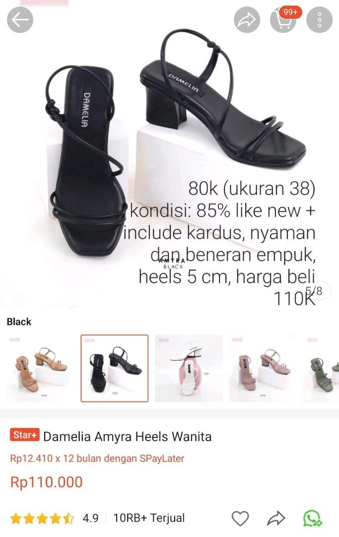 Sepatu sandal heels wanita shop