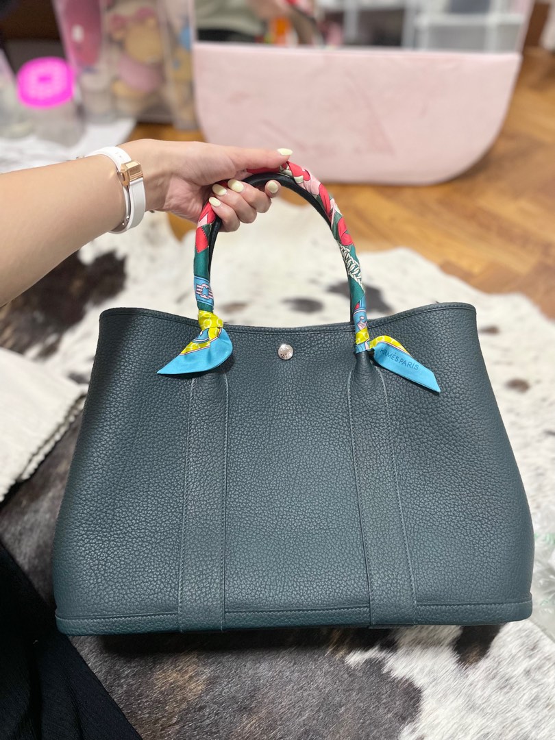 100% Real) Hermes Garden Party 36 Bag trench color, 名牌, 手袋及銀包- Carousell