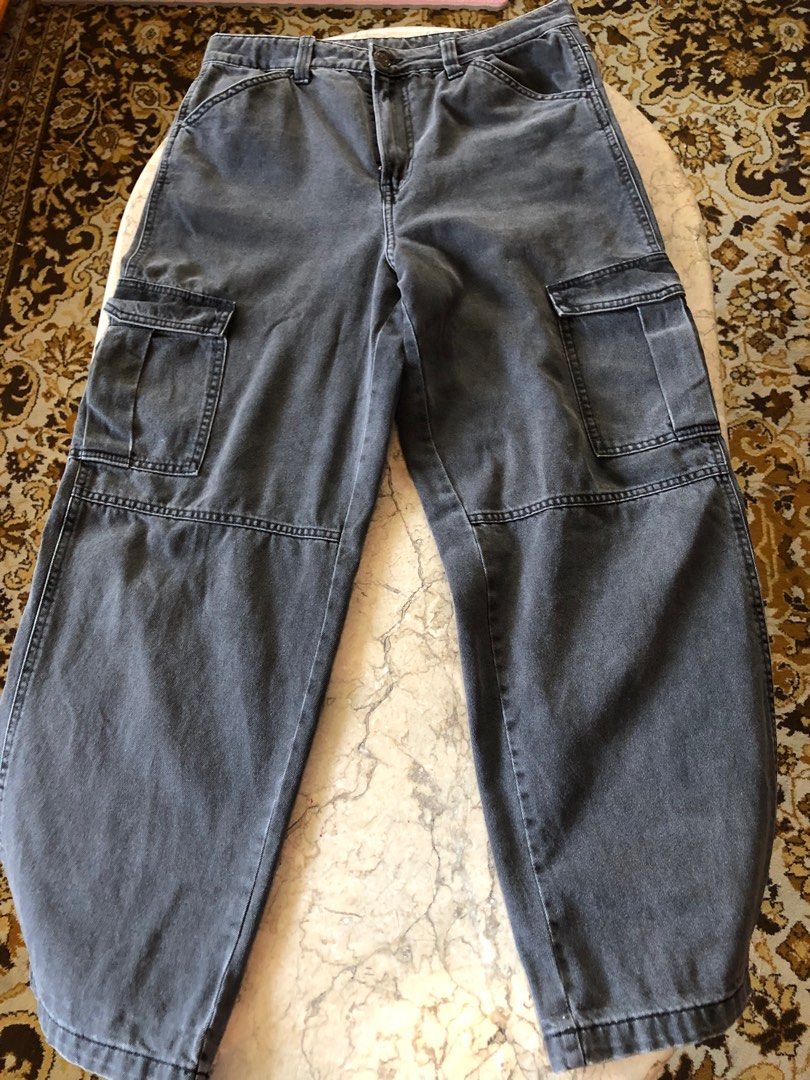 90s Baggy High Cargo Jeans