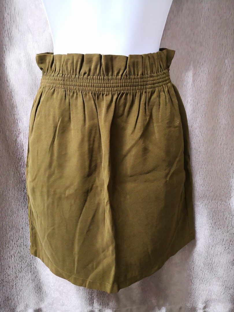 Olive green skirts shop h&m