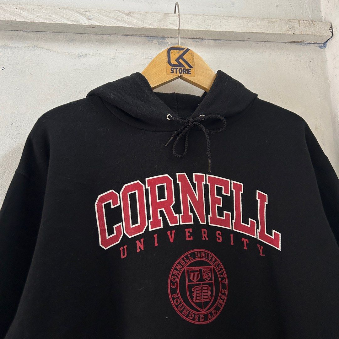 Hoodie Champion Cornell University Fesyen Pria Pakaian Baju