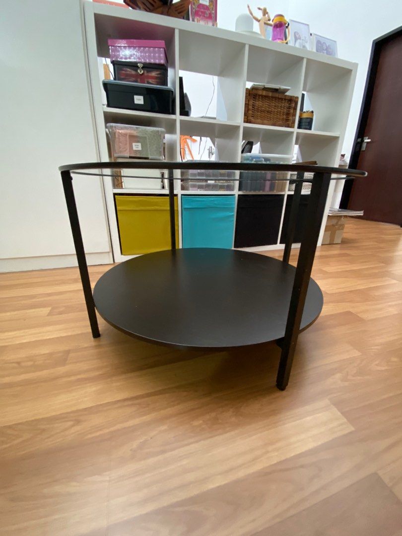 IKEA VITTSJO coffee table black, Furniture & Home Living, Furniture
