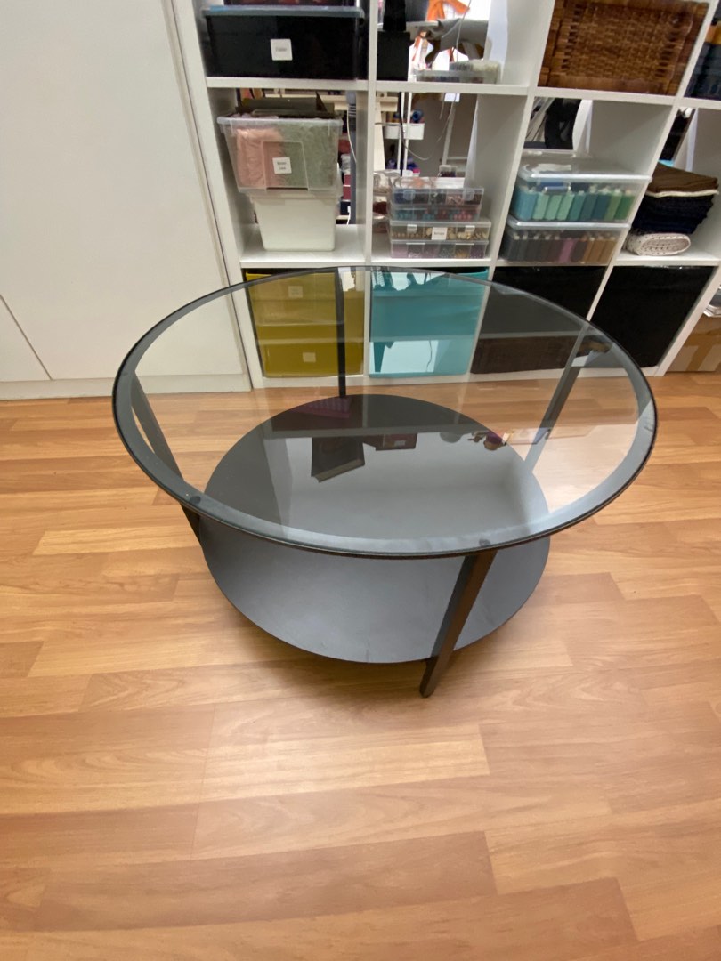 IKEA VITTSJO coffee table black, Furniture & Home Living, Furniture