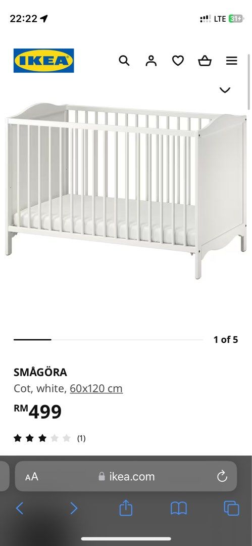 Smagora cot hot sale