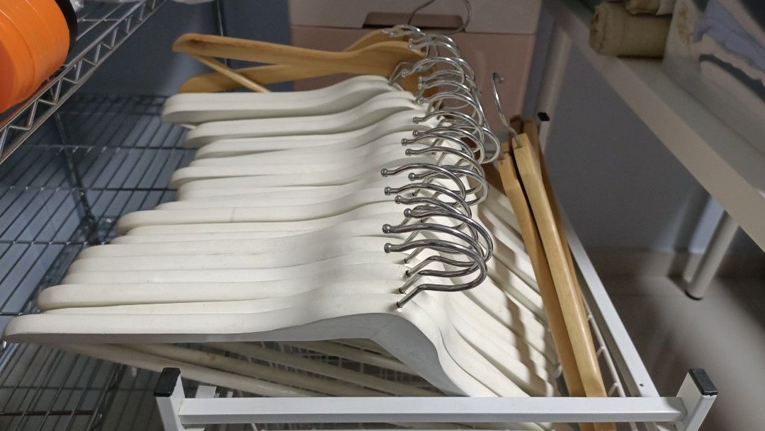 Ikea Wooden Hanger White Wood, Furniture & Home Living, Home