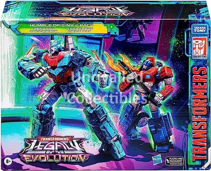 Transformers Legacy Evolution Humble Origins Senator Shockwave Data Clerk Orion Pax - Giftset