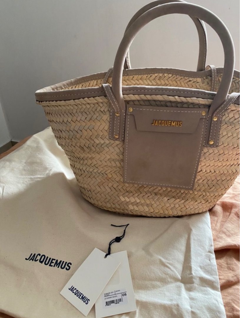 JACQUEMUS Le panier soleil brown bag AUTHENTIC on Carousell