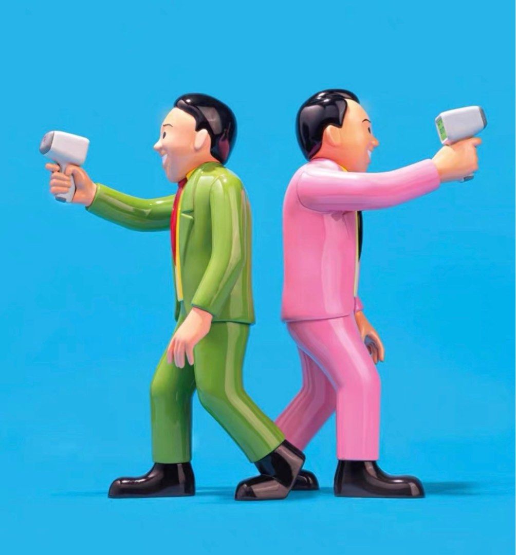 Joan Cornella / “ Idiotmeter Man “ Green or pink figure art toy 