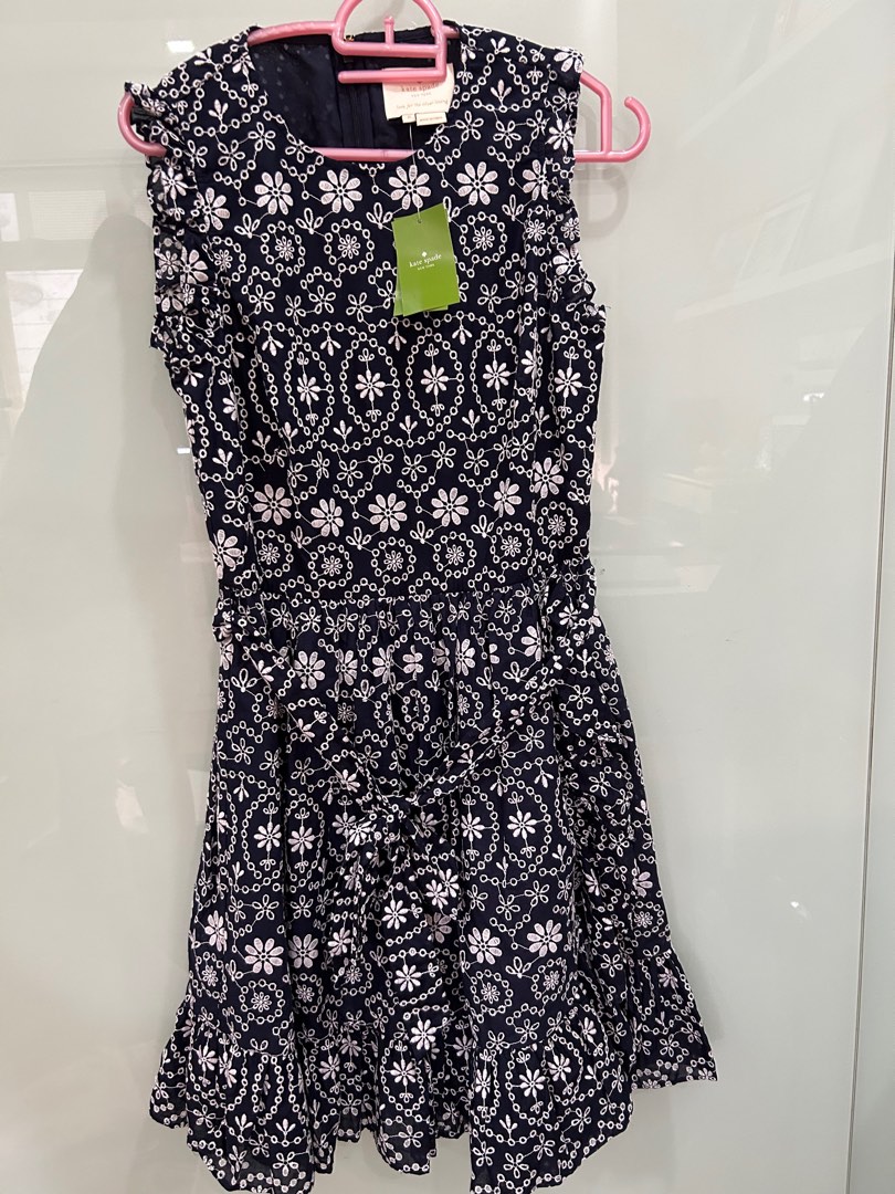 Kate spade eyelet wrap dress online