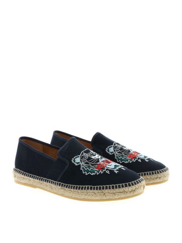 kenzo tiger espadrilles black