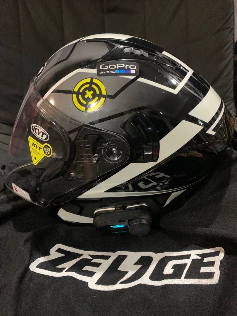 KYT Helmet Size XL With Bluetooth Motorcycles