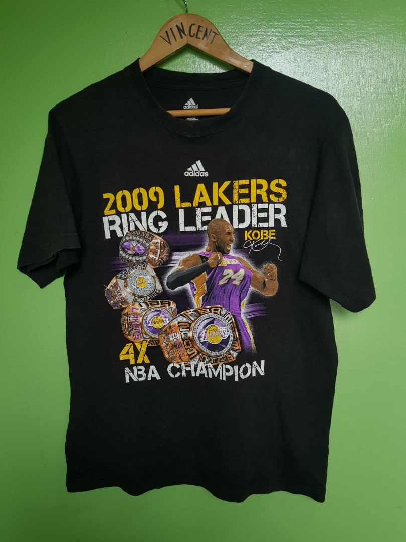 Adidas 2009 Lakers Ring Leader Kobe Bryant NBA Champion t-shirt by