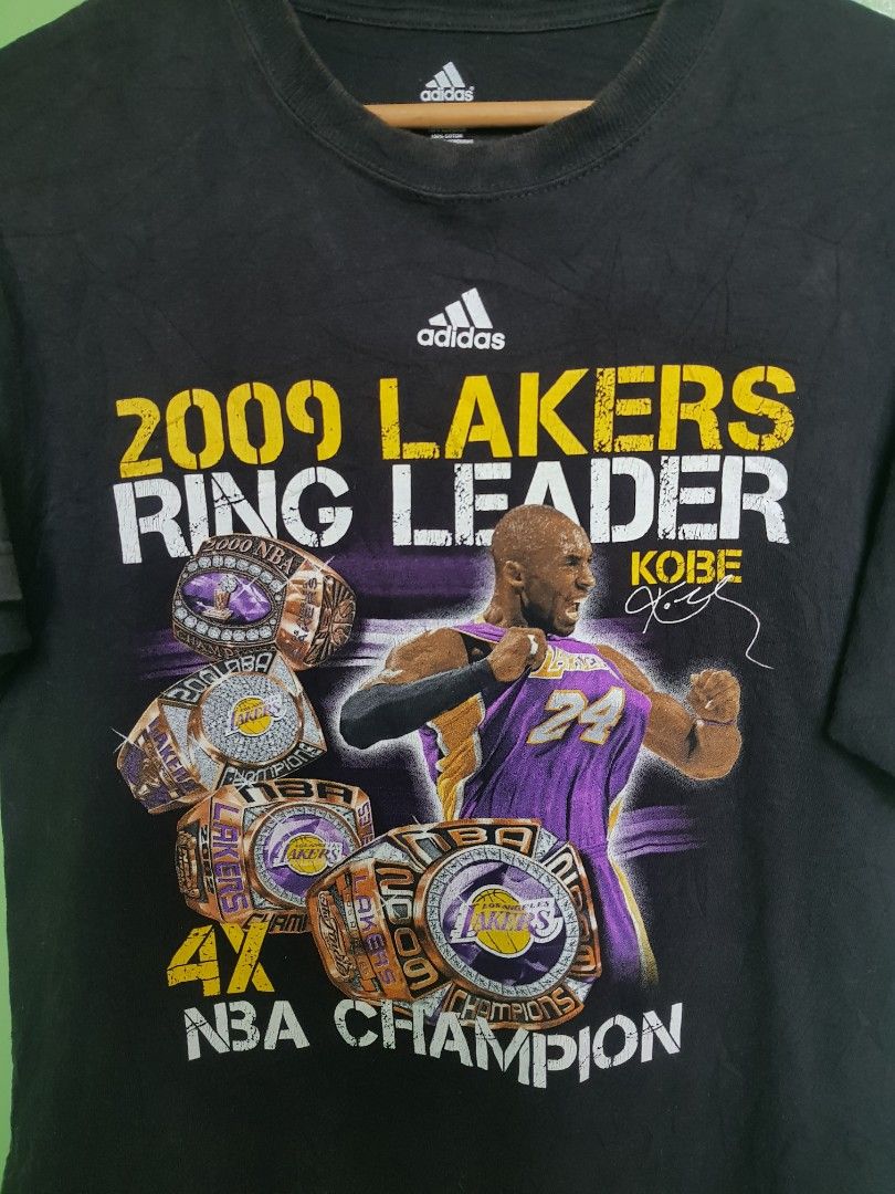 Adidas 2009 Lakers Ring Leader Kobe Bryant NBA Champion t-shirt by