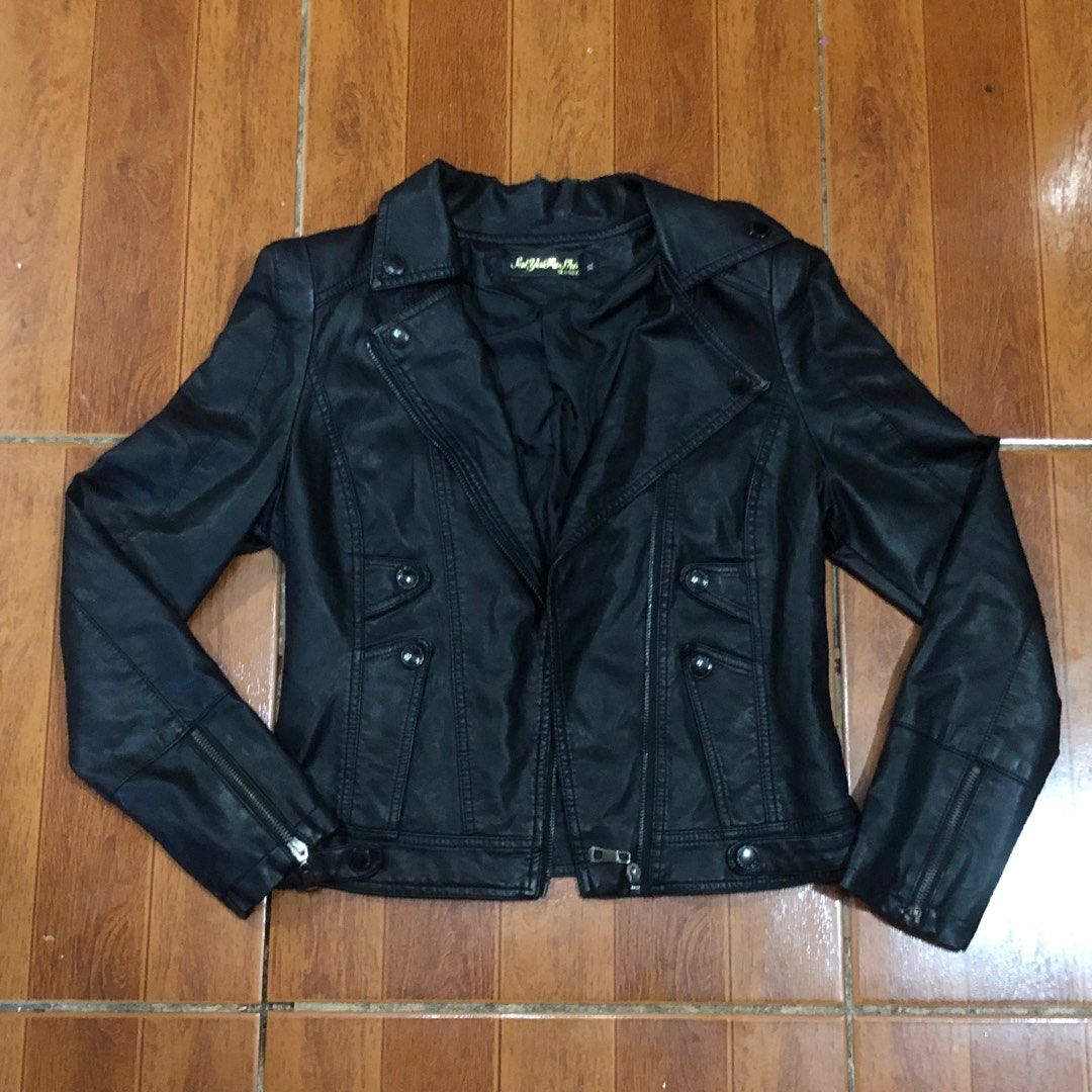 Leather jacket nana osaki punk grunge y2k goth, Women's Fashion
