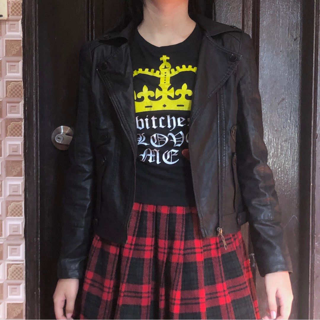 real leather punk jacket Y2K NANA ロンジャン real leather punk jacket Y2K NANA ロンジャン - メルカリ