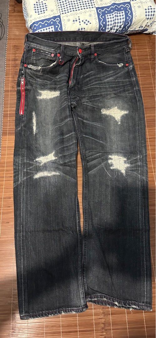 Levis fragment fenom crush 8 black 黑W34 207, 男裝, 褲＆半截裙, 牛仔褲- Carousell